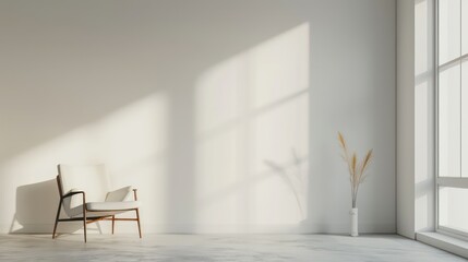 modern living room with sofa and empty wall mockup. minimalistic wall mockup, blank wall, interior minimalistic