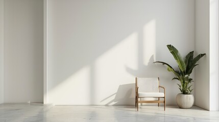 modern living room with sofa and empty wall mockup. minimalistic wall mockup, blank wall, interior minimalistic