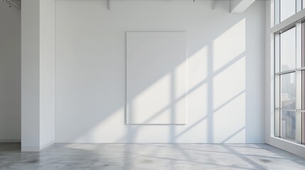 Fototapeta premium modern living room with sofa and empty wall mockup. minimalistic wall mockup, blank wall, interior minimalistic