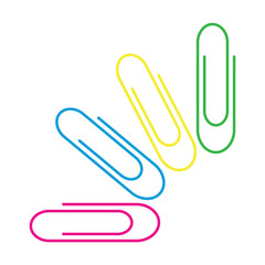 Obraz premium Back to School Paperclips