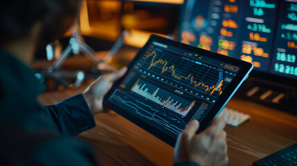 close-up of the tablet