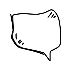 hand drawn bubble speech