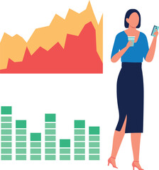 The girl is using mobile a phone.