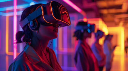 people in VR glasses