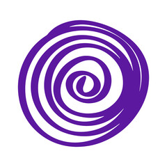 hand drawn swirl element