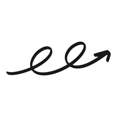 Naklejka premium up doodle stroke element
