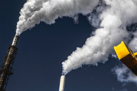 Smoke stacks in Houston, Texas