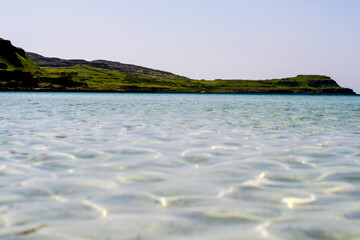 clear waters of calgary beach on the isle of mull