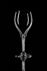 empty wine glass