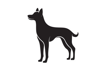 illustration of a dog shilhoutee vector
