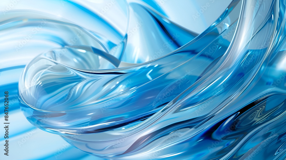 Poster blue waves background. the waves with smooth and fluid motion backdrop. futuristic and elegant desig