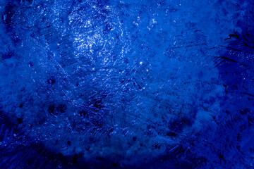 Blue abstract ice texture background