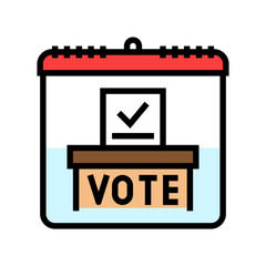 democracy international day color icon vector. democracy international day sign. isolated symbol illustration