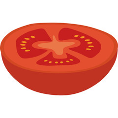 Tomato Slice Illustration
