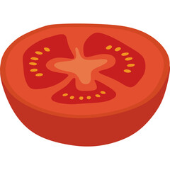 Tomato Slice Illustration