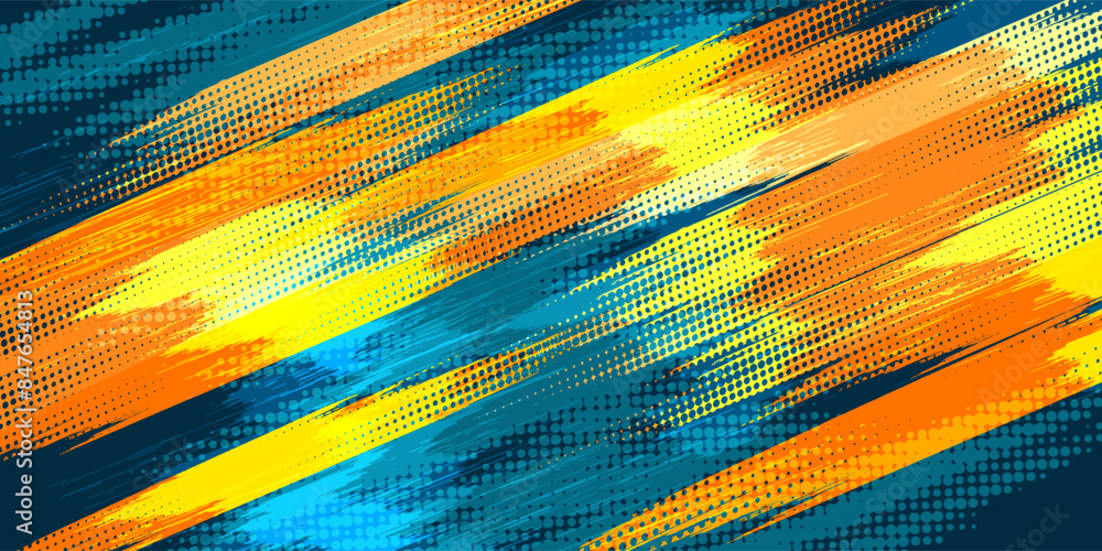 Poster speed dynamic background with rectangular shapes in motion forming texture, sport background, red an