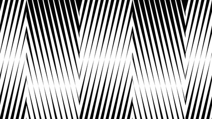 Abstract creative geometric shape sharp stripe monochrome background illustration.