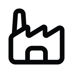 Creatively design icon of factory, industry vector design