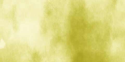 Abstract painted yellow color background on paper texture. Old paper background.  Colorful yellow ink colors wet effect. Old vintage textured holiday paper or wallpaper.