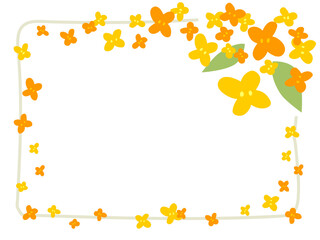 キンモクセイのフレーム