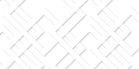 Modern Abstract white background design with layers of textured white transparent material in triangle and squares shapes. 3d shadow effects, modern design template background.