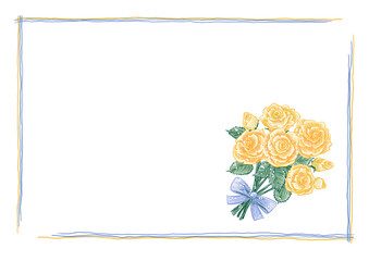 バラ花束フレーム