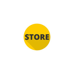 Store word icon isolated on transparent background