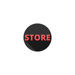 Store word icon isolated on transparent background