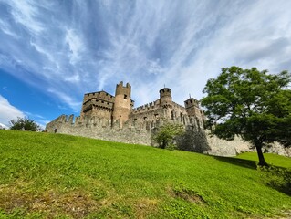 Fototapeta na wymiar Castello di Fénis - Italien - Aosta Tal