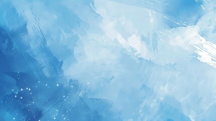 Watercolor blue brush background illustration generated by ai