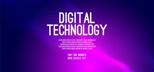 Abstract digital technology futuristic circuit blue purple background, Cyber science tech, Innovation communication future, Ai big data, internet network connection, Cloud hi-tech illustration vector