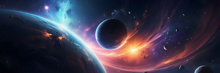 earth and sun, ai generated