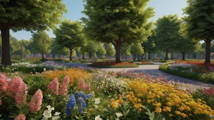 Obraz premium tulips in the park