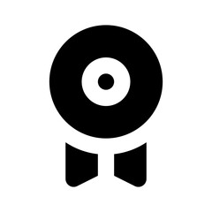 medal black glyph icon