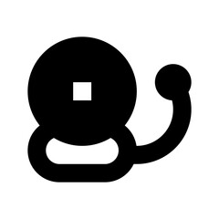 bell school black glyph icon