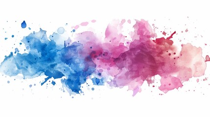Obraz premium Watercolor brush background illustration generated by ai