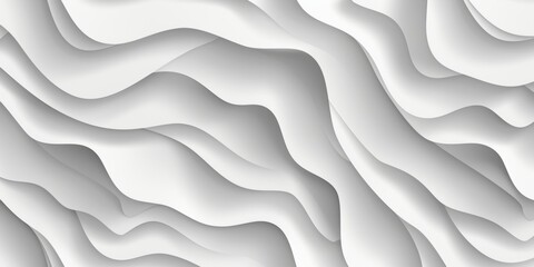Obraz premium A seamless pattern of 3D textured wall panels with wavy shapes