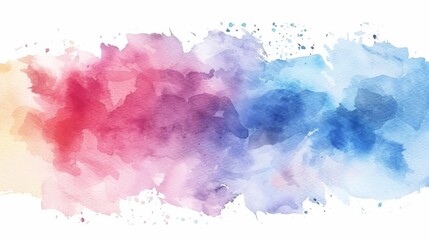 Watercolor brush background illustration generated by ai