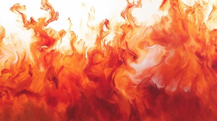 fire on white background 
