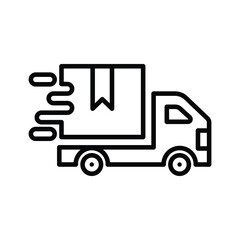 delivery icon outline design