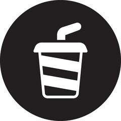 soda glyph icon