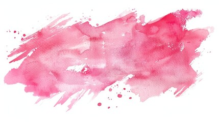 Watercolor brush pink background illustration generated by ai