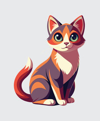 Fototapeta premium cats vector on white background