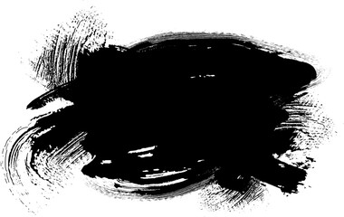 Vector brush stroke . Splatter Paint Texture . Distress Grunge background . Scratch, Grain, Noise template . Black Spray Blot of Ink.Place illustration Over any Object to Create smudge Grungy Effect .