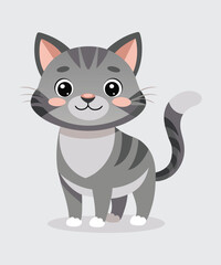 Fototapeta premium cats vector on white background