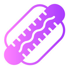 hotdog gradient icon