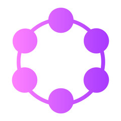 juggling ball gradient icon