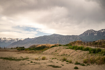 Sandy Shore Vineyard Beach Utah Mountains