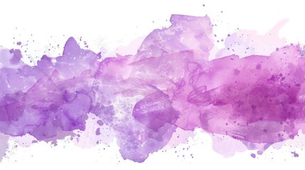 Obraz premium Watercolor brush purple background illustration generated by ai