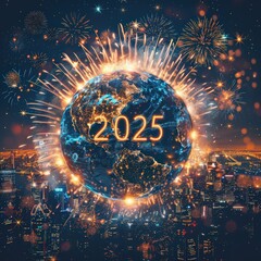 2025 new years eve, illustration, background